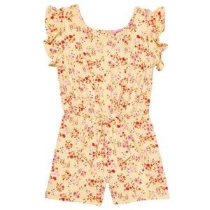 NEW Paper Doll One Piece Flutter Sleeve Ruffled Shorts Jumper Romper